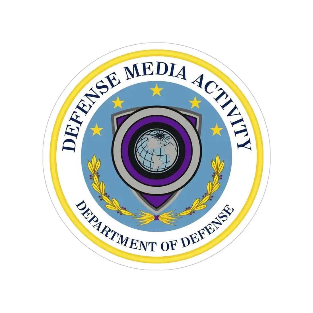 Defense Media Activity (U.S. Army) Transparent STICKER Die-Cut Vinyl Decal - The Sticker Space