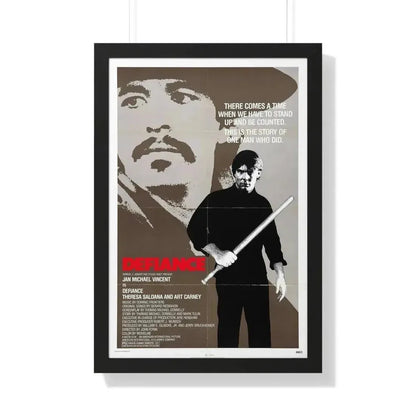 DEFIANCE 1980 - Framed Movie Poster 20" x 30" Black - The Sticker Space