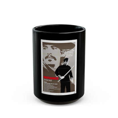 DEFIANCE 1980 Movie Poster - Black Coffee Mug-15oz-The Sticker Space