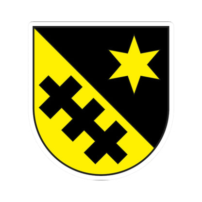 Degen wappen (Switzerland) (Coat of Arms) STICKER Vinyl Kiss-Cut Decal 2 Inch White - The Sticker Space