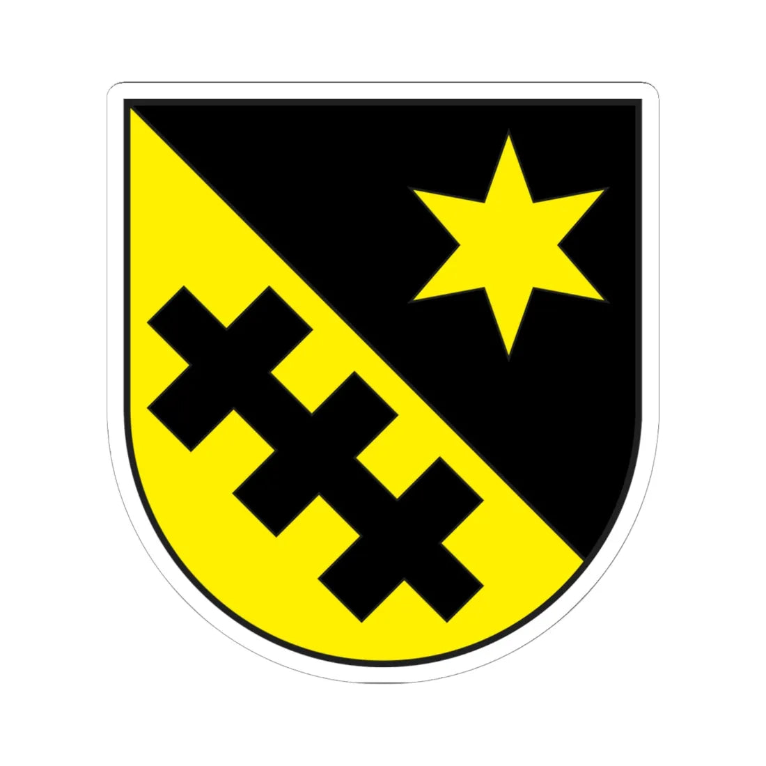 Degen wappen (Switzerland) (Coat of Arms) STICKER Vinyl Kiss-Cut Decal - The Sticker Space