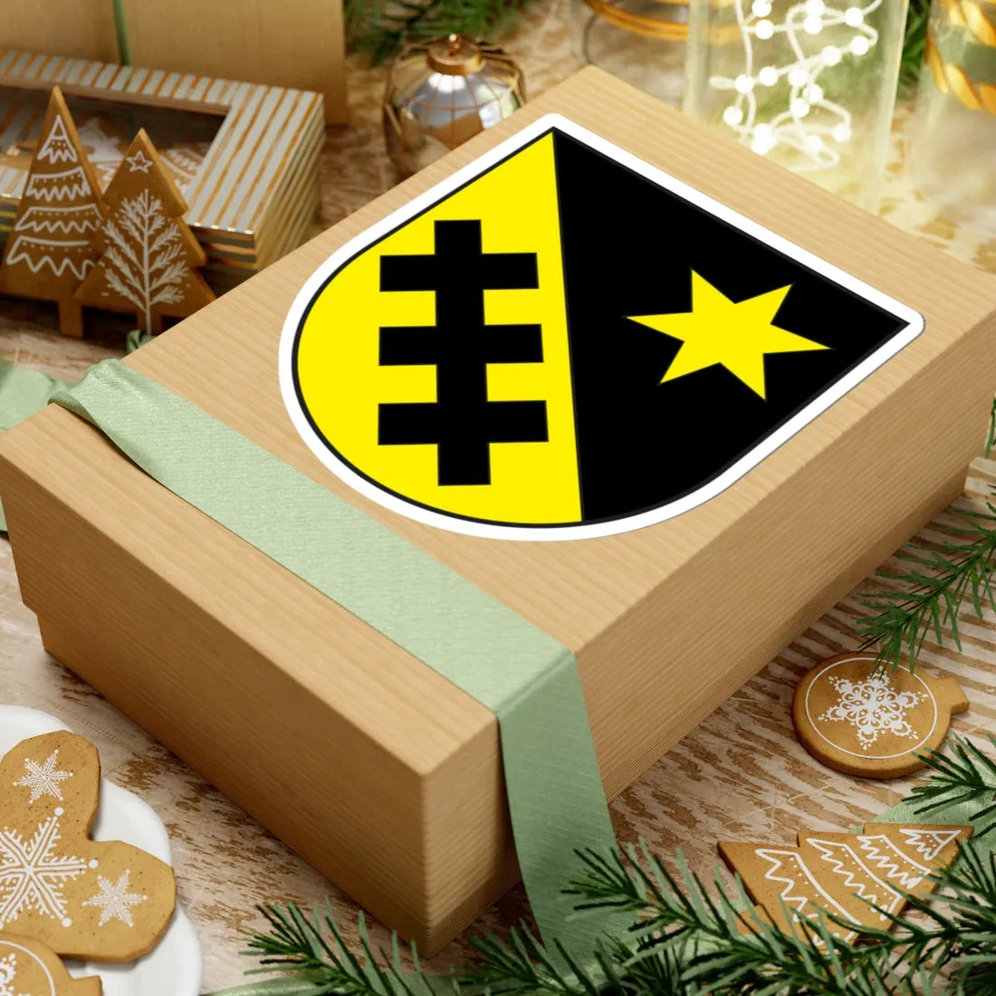 Degen wappen (Switzerland) (Coat of Arms) STICKER Vinyl Kiss-Cut Decal - The Sticker Space