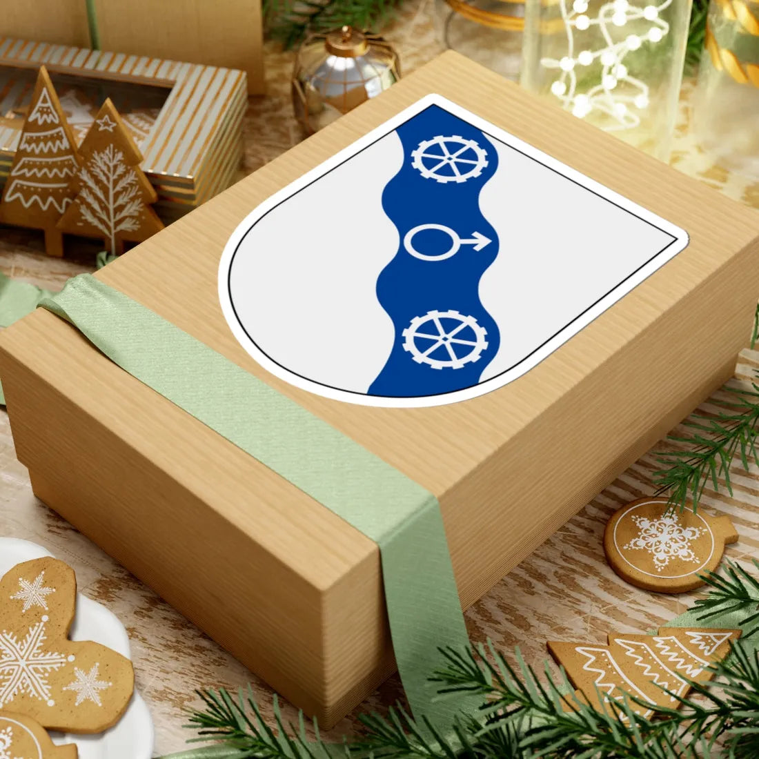 Degerfors vapen (Sweden) (Coat of Arms) STICKER Vinyl Kiss-Cut Decal - The Sticker Space