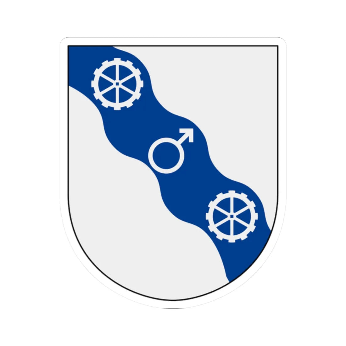 Degerfors vapen (Sweden) (Coat of Arms) STICKER Vinyl Kiss-Cut Decal - The Sticker Space