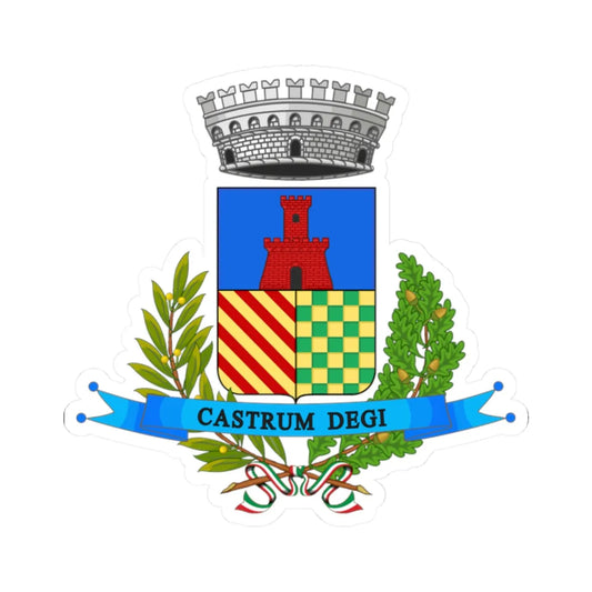 Dego-Stemma (Italy) (Coat of Arms) STICKER Vinyl Kiss-Cut Decal 2 Inch White - The Sticker Space