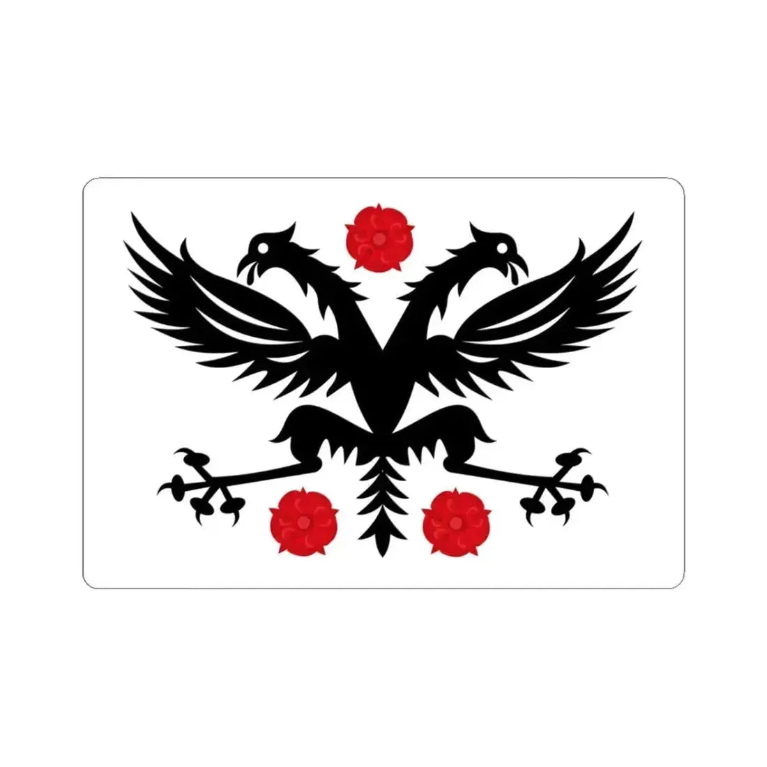 Deinze vlag (Belgium) STICKER Vinyl Kiss-Cut Decal 3 Inch White - The Sticker Space