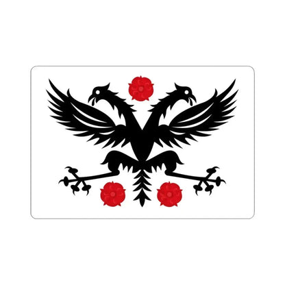 Deinze vlag (Belgium) STICKER Vinyl Kiss-Cut Decal 3 Inch White - The Sticker Space