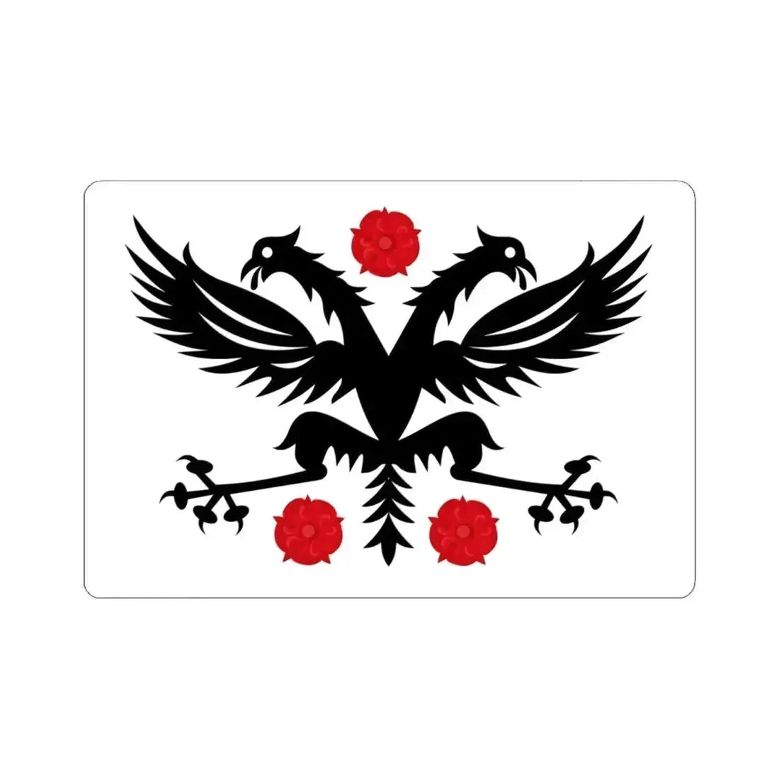 Deinze vlag (Belgium) STICKER Vinyl Kiss-Cut Decal 4 Inch White - The Sticker Space