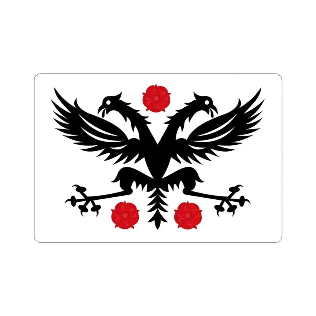 Deinze vlag (Belgium) STICKER Vinyl Kiss-Cut Decal 6 Inch White - The Sticker Space