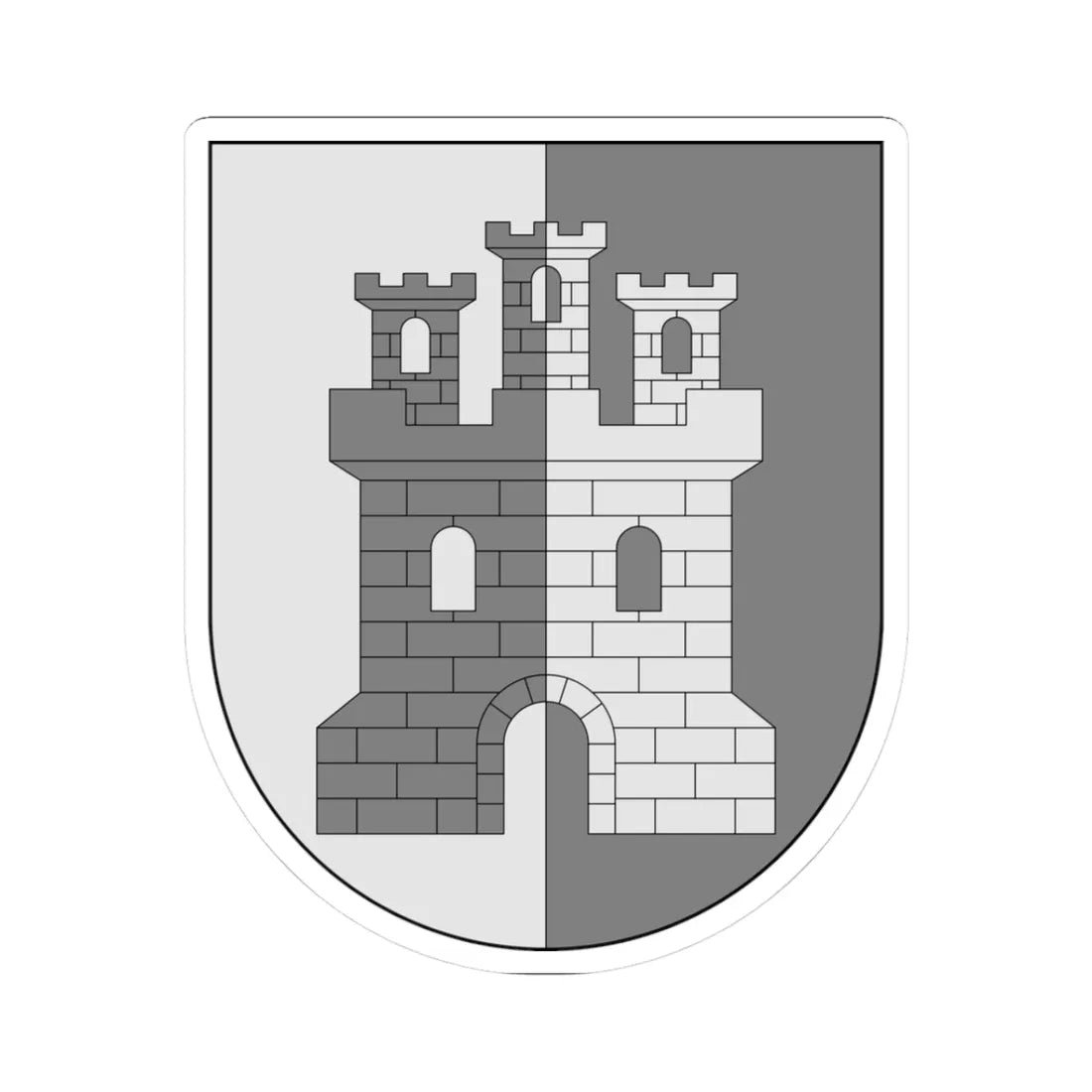 Del uno al otro (Spain) (Coat of Arms) STICKER Vinyl Kiss-Cut Decal 3 Inch White - The Sticker Space