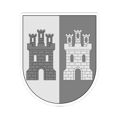 Del uno en el otro (Spain) (Coat of Arms) STICKER Vinyl Kiss-Cut Decal 4 Inch White - The Sticker Space