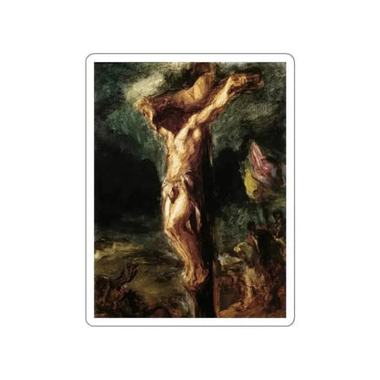 DELACROIX, EUGENE - Christ on the Cross (sketch) (Artwork) STICKER Vinyl Die-Cut Decal White Die-Cut 5 Inch - The Sticker Space