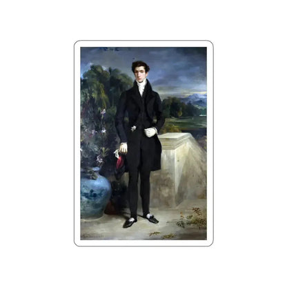 DELACROIX, EUGENE - Louis-Auguste Schwiter 2 (Artwork) STICKER Vinyl Die-Cut Decal White Die-Cut 4 Inch - The Sticker Space