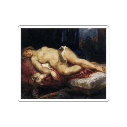 DELACROIX, EUGENE - Odalisque Reclining on a Divan (Artwork) STICKER Vinyl Die-Cut Decal - The Sticker Space
