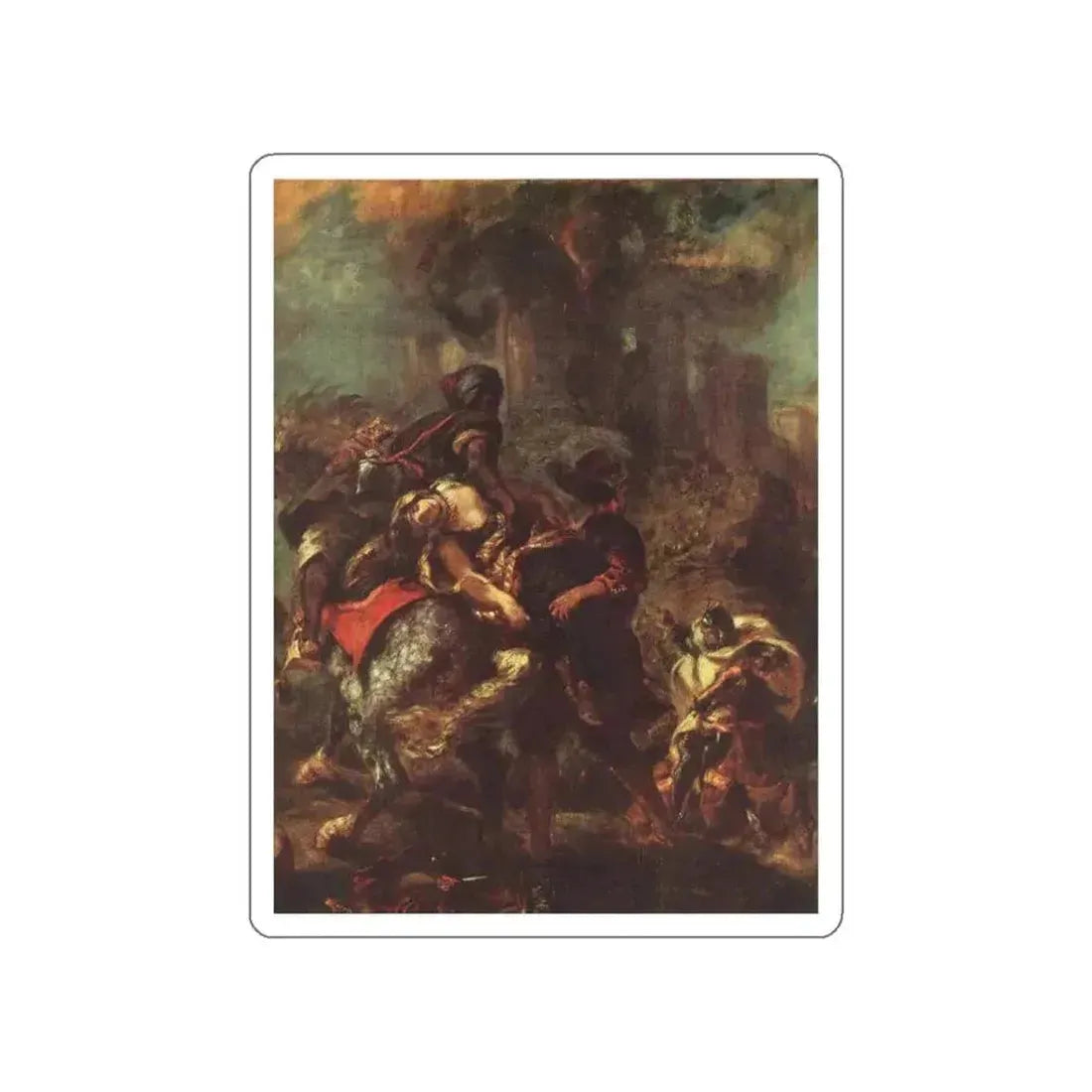 DELACROIX, EUGENE - Rebecca (Artwork) STICKER Vinyl Die-Cut Decal White Die-Cut 5 Inch - The Sticker Space