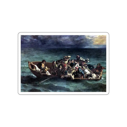 DELACROIX, EUGENE - Shipwreck of Don Juan (Artwork) STICKER Vinyl Die-Cut Decal White Die-Cut 6 Inch - The Sticker Space