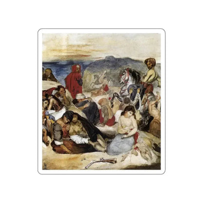 DELACROIX, EUGENE - The Massacre of Chios (Artwork) STICKER Vinyl Die-Cut Decal White Die-Cut 6 Inch - The Sticker Space