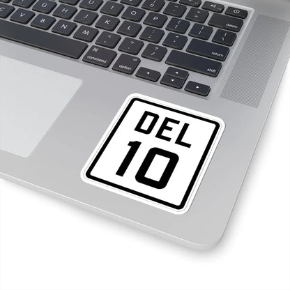 Delaware 10 1926 (Delaware) (Road Sign) STICKER Vinyl Kiss-Cut Decal - The Sticker Space