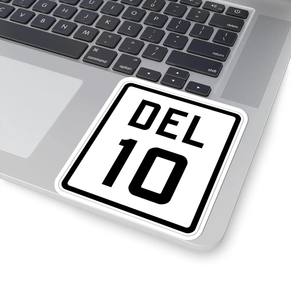 Delaware 10 1926 (Delaware) (Road Sign) STICKER Vinyl Kiss-Cut Decal - The Sticker Space