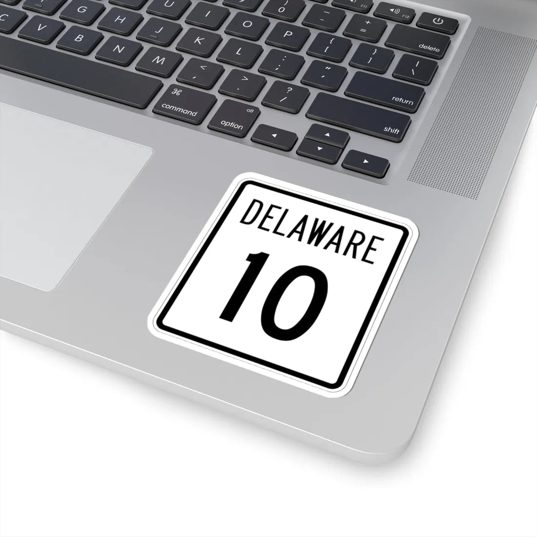 Delaware 10 1955 (Delaware) (Road Sign) STICKER Vinyl Kiss-Cut Decal - The Sticker Space