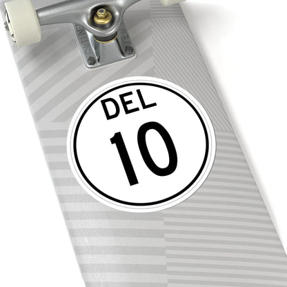 Delaware 10 1964 (Delaware) (Road Sign) STICKER Vinyl Kiss-Cut Decal - The Sticker Space