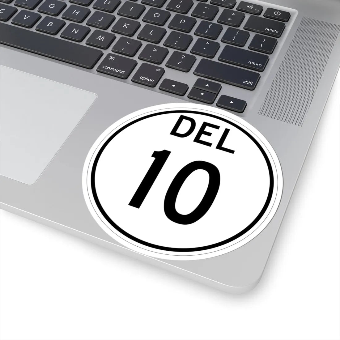 Delaware 10 1964 (Delaware) (Road Sign) STICKER Vinyl Kiss-Cut Decal - The Sticker Space