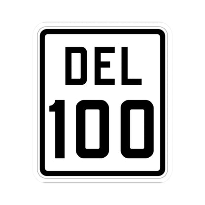 Delaware 100 1926 (Delaware) (Road Sign) STICKER Vinyl Kiss-Cut Decal 2 Inch White - The Sticker Space