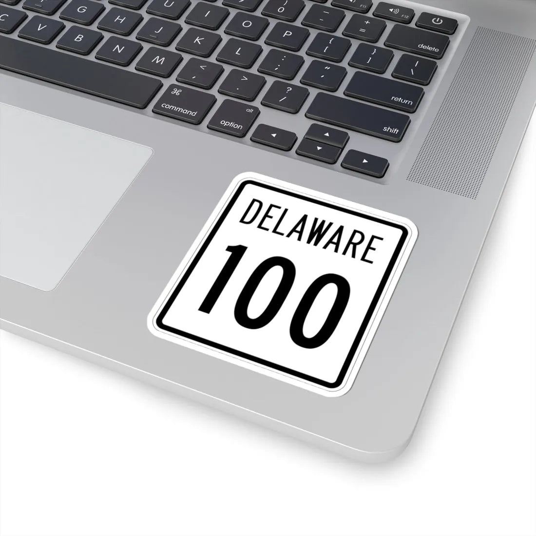 Delaware 100 1955 (Delaware) (Road Sign) STICKER Vinyl Kiss-Cut Decal - The Sticker Space