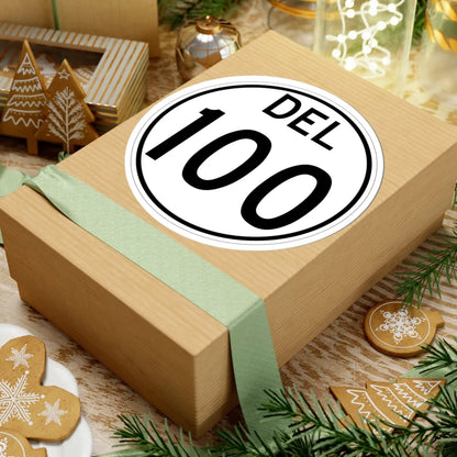 Delaware 100 1964 (Delaware) (Road Sign) STICKER Vinyl Kiss-Cut Decal - The Sticker Space