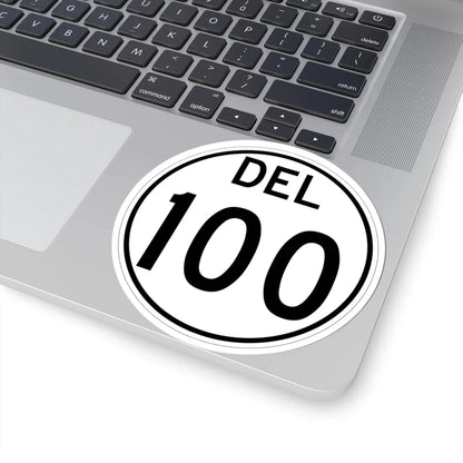 Delaware 100 1964 (Delaware) (Road Sign) STICKER Vinyl Kiss-Cut Decal - The Sticker Space
