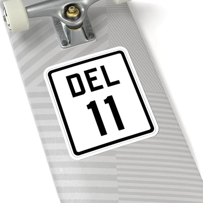 Delaware 11 1926 (Delaware) (Road Sign) STICKER Vinyl Kiss-Cut Decal - The Sticker Space