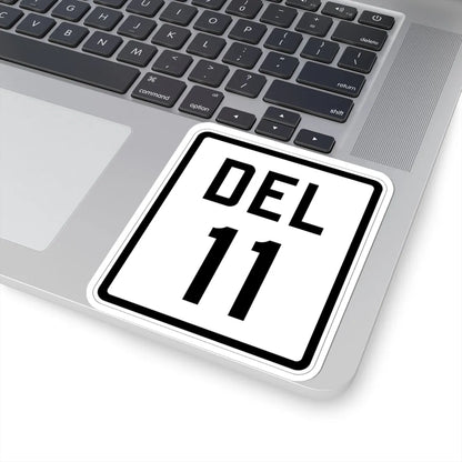Delaware 11 1926 (Delaware) (Road Sign) STICKER Vinyl Kiss-Cut Decal - The Sticker Space