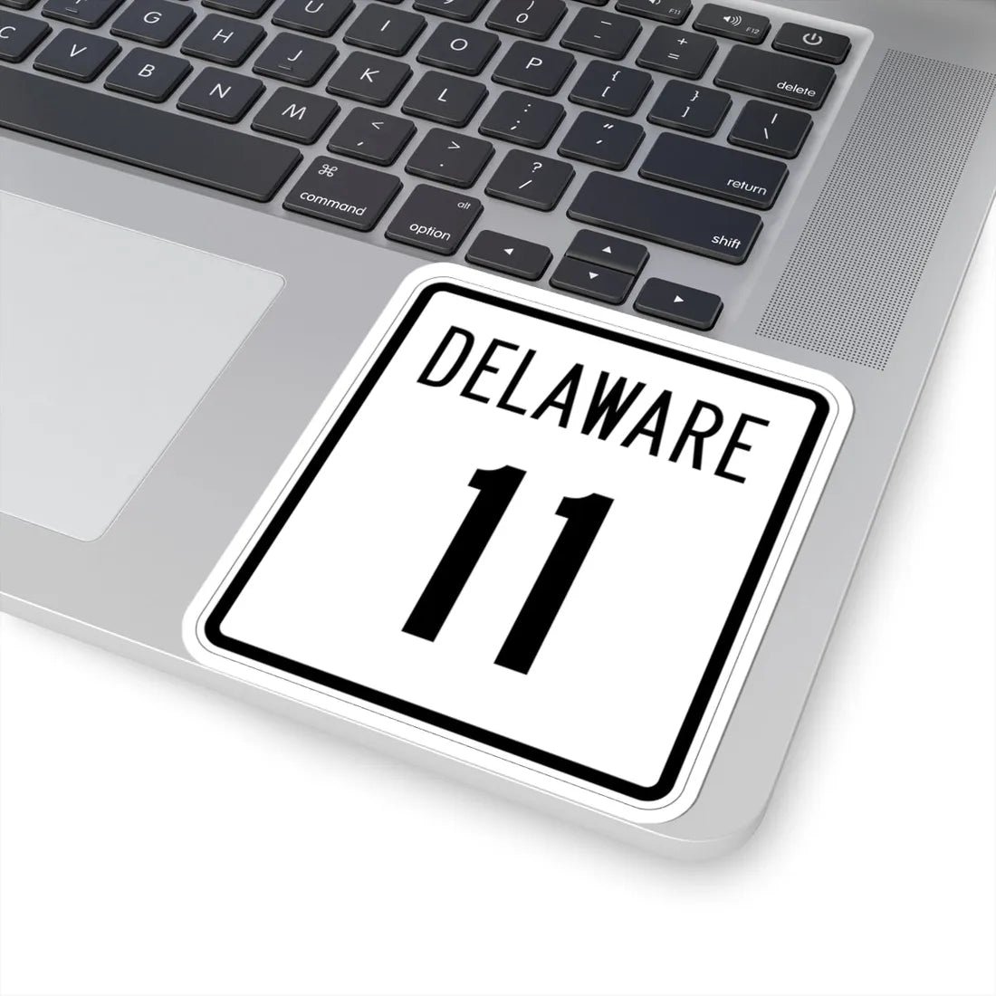 Delaware 11 1955 (Delaware) (Road Sign) STICKER Vinyl Kiss-Cut Decal - The Sticker Space