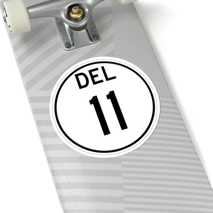 Delaware 11 1964 (Delaware) (Road Sign) STICKER Vinyl Kiss-Cut Decal - The Sticker Space