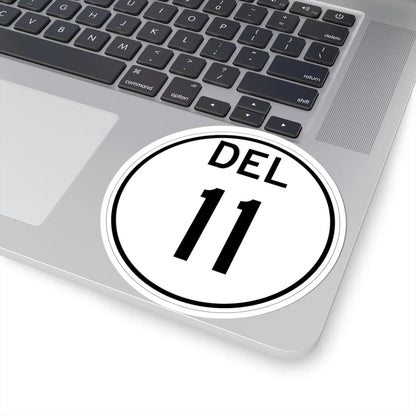 Delaware 11 1964 (Delaware) (Road Sign) STICKER Vinyl Kiss-Cut Decal - The Sticker Space