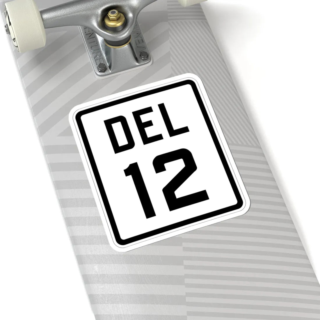 Delaware 12 1926 (Delaware) (Road Sign) STICKER Vinyl Kiss-Cut Decal - The Sticker Space