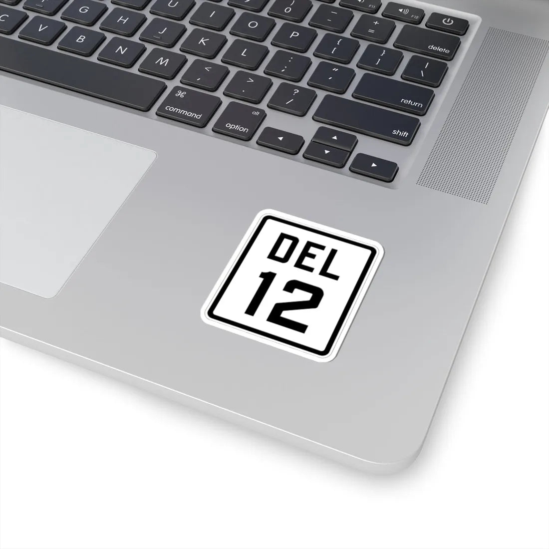 Delaware 12 1926 (Delaware) (Road Sign) STICKER Vinyl Kiss-Cut Decal - The Sticker Space