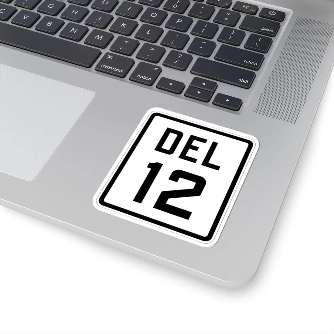 Delaware 12 1926 (Delaware) (Road Sign) STICKER Vinyl Kiss-Cut Decal - The Sticker Space