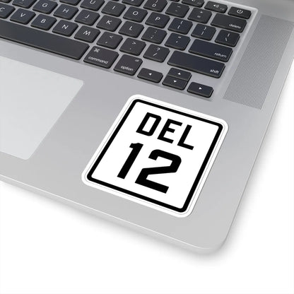 Delaware 12 1926 (Delaware) (Road Sign) STICKER Vinyl Kiss-Cut Decal - The Sticker Space