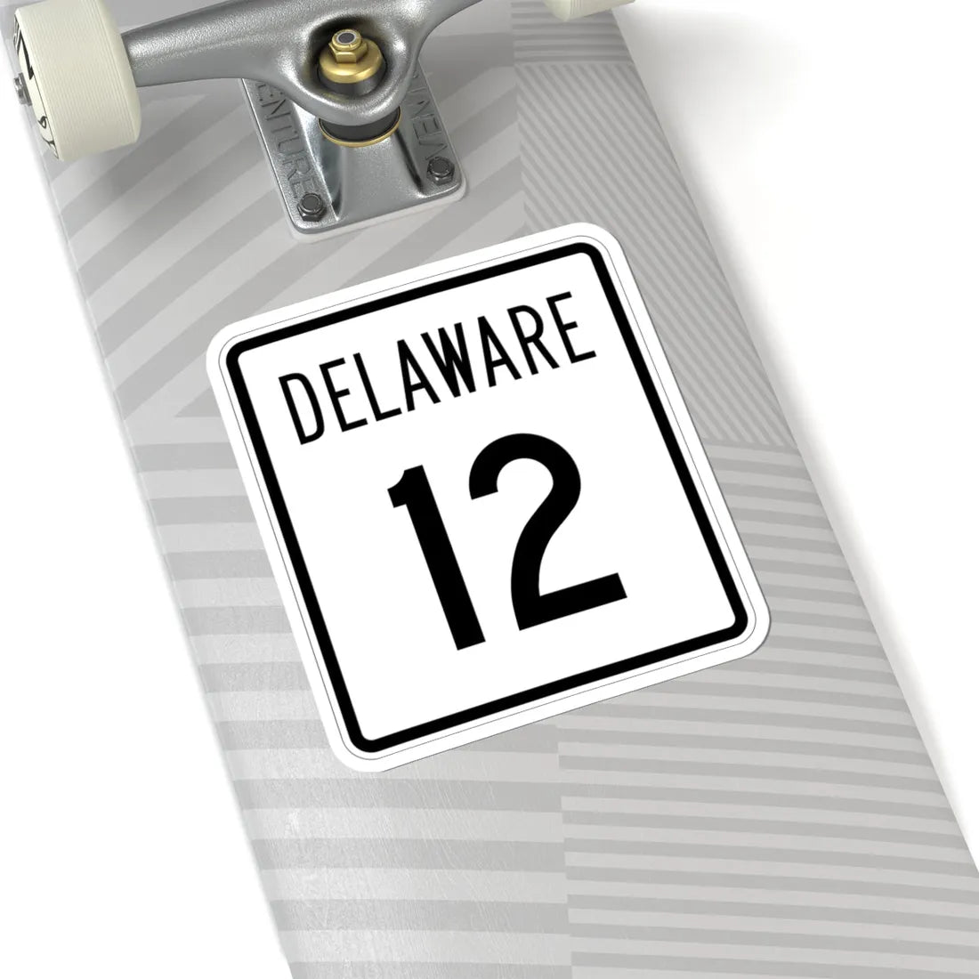 Delaware 12 1955 (Delaware) (Road Sign) STICKER Vinyl Kiss-Cut Decal - The Sticker Space
