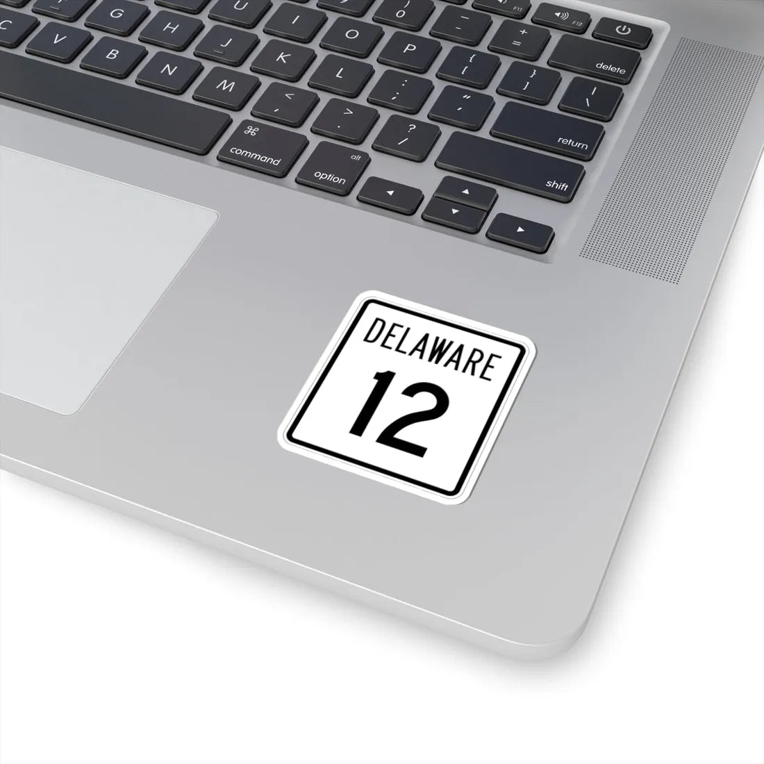 Delaware 12 1955 (Delaware) (Road Sign) STICKER Vinyl Kiss-Cut Decal - The Sticker Space