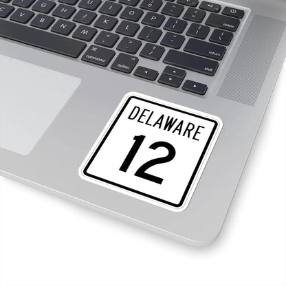 Delaware 12 1955 (Delaware) (Road Sign) STICKER Vinyl Kiss-Cut Decal - The Sticker Space