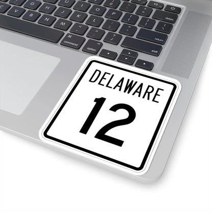 Delaware 12 1955 (Delaware) (Road Sign) STICKER Vinyl Kiss-Cut Decal - The Sticker Space