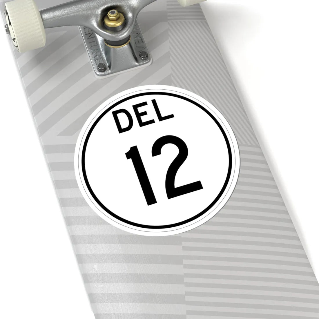 Delaware 12 1964 (Delaware) (Road Sign) STICKER Vinyl Kiss-Cut Decal - The Sticker Space