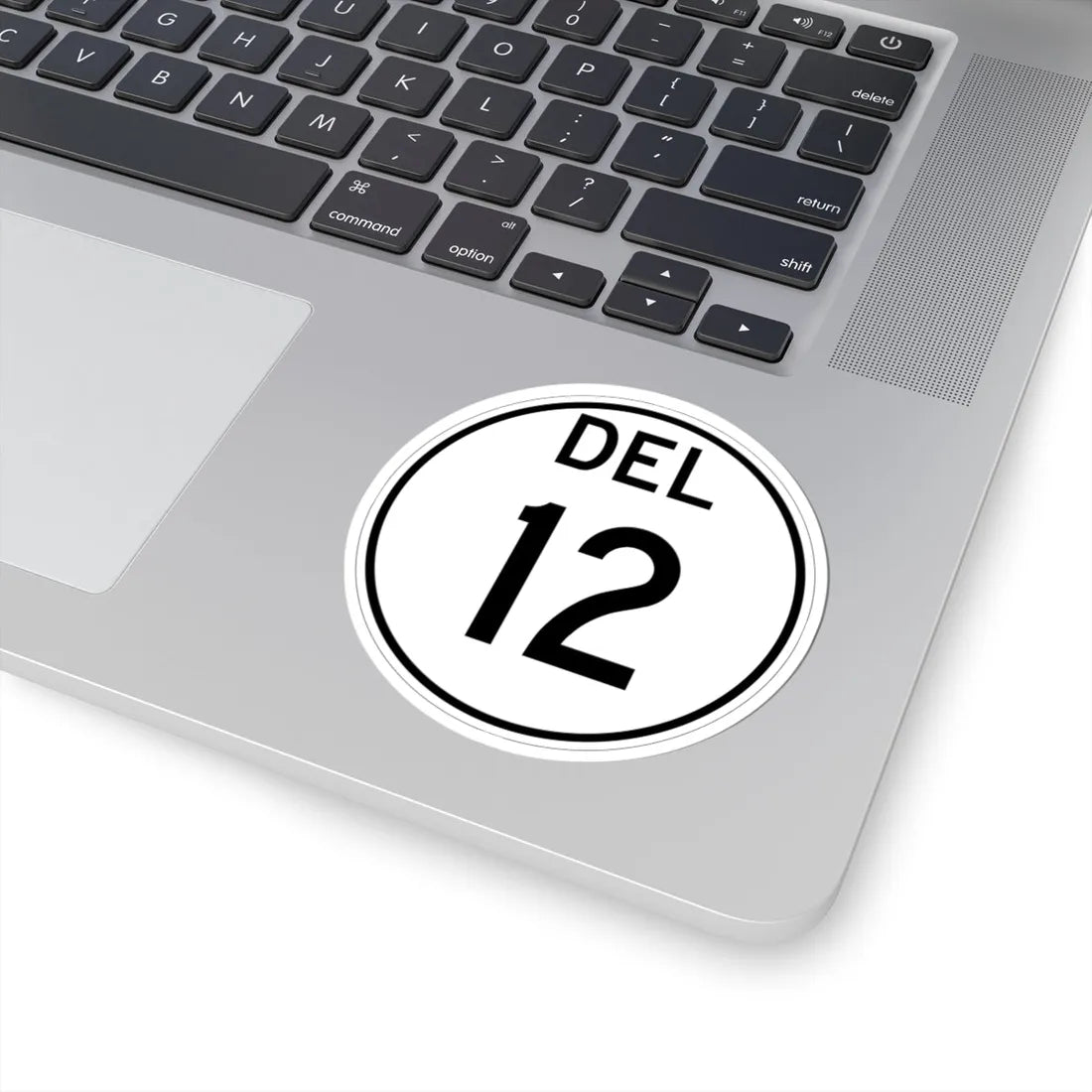 Delaware 12 1964 (Delaware) (Road Sign) STICKER Vinyl Kiss-Cut Decal - The Sticker Space