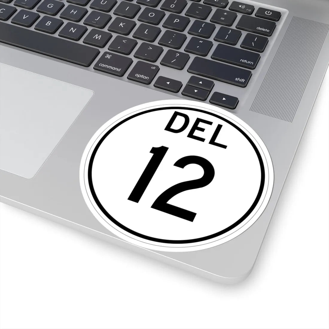 Delaware 12 1964 (Delaware) (Road Sign) STICKER Vinyl Kiss-Cut Decal - The Sticker Space