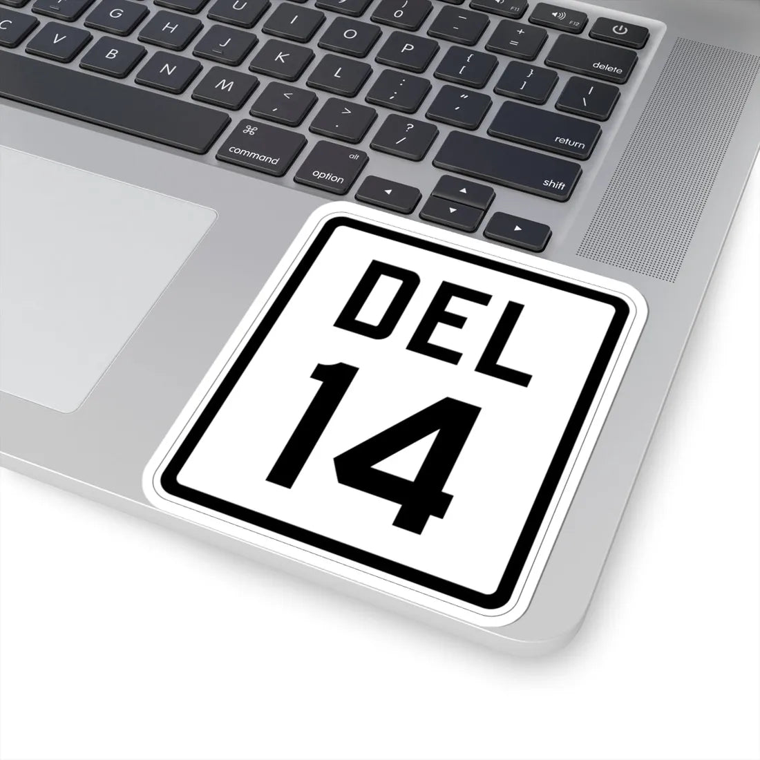 Delaware 14 1926 (Delaware) (Road Sign) STICKER Vinyl Kiss-Cut Decal - The Sticker Space