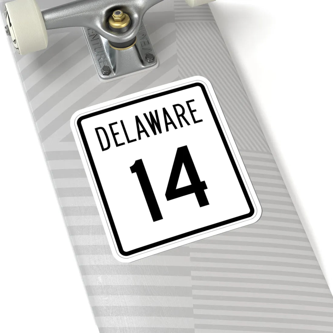Delaware 14 1955 (Delaware) (Road Sign) STICKER Vinyl Kiss-Cut Decal - The Sticker Space