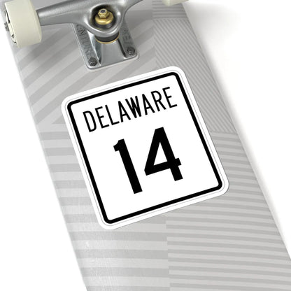 Delaware 14 1955 (Delaware) (Road Sign) STICKER Vinyl Kiss-Cut Decal - The Sticker Space