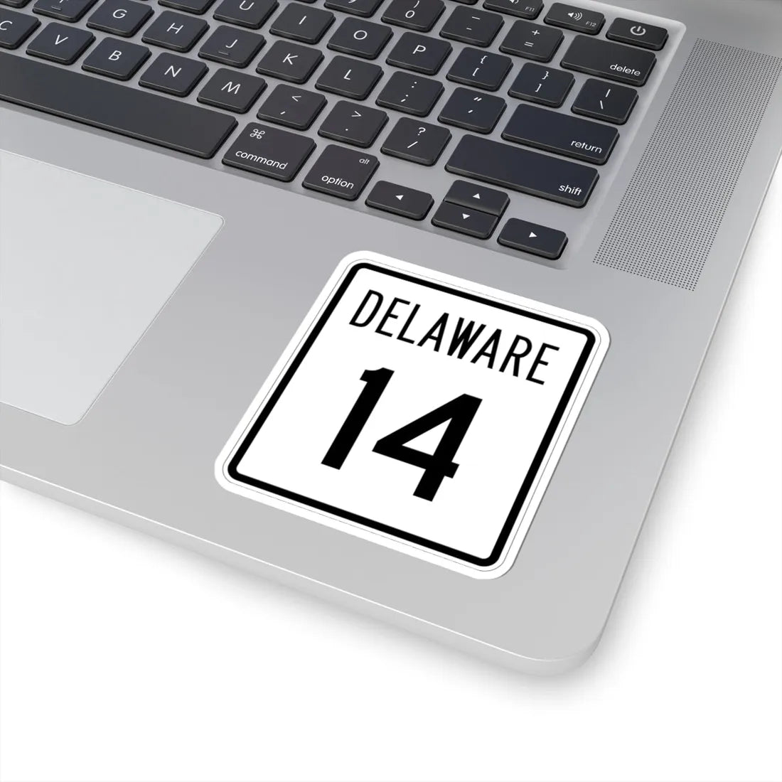 Delaware 14 1955 (Delaware) (Road Sign) STICKER Vinyl Kiss-Cut Decal - The Sticker Space